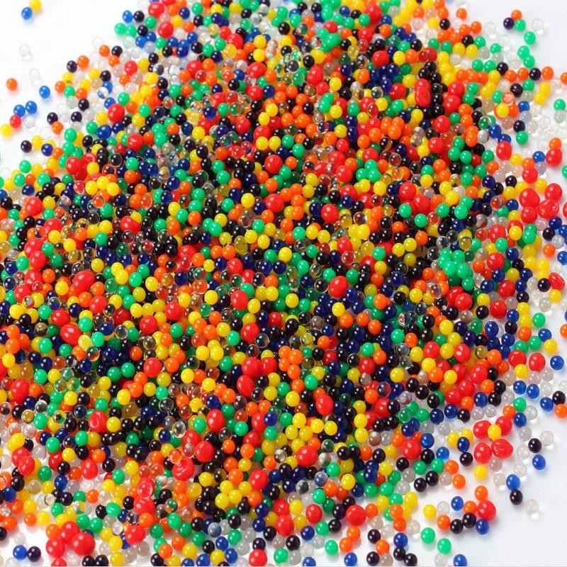 Orbiz Växande Bulbs1000pcs Väska Pärla Formad Kristall Jord Vatten Pärlor Lera Växa Magi Gelé Bollar
