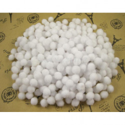 500pcs Massa Cirka 58mm Vit Pompom Päls Boll 22010007 58d500