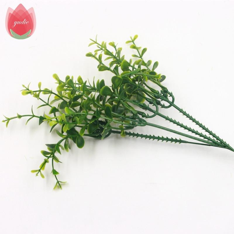 1 St Höjd Kvalitet Plast Ogräs Grenar Artificiell Blommor Bukett Twigs Stav Falsk Blad Bröllop Hem