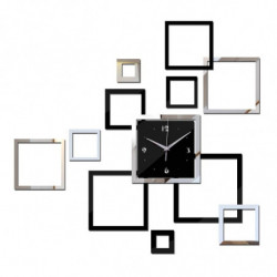 Vägg Klocka Diy Klockor Horloge Reloj De Pared Kolla På Modern Akryl Spegel Sticker Levande Rum Kvarts