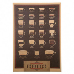 1 St Esesso Nostalgisk återställa Gammal Sätt Italien Kaffe Kraft Papper Vägg Klistermärken Affär