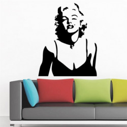 Marilyn Monroe Vägg Dekor Röd Mun Vägg Klistermärken Hem Dekoration Vägg Dekaler Dekorativ Levande