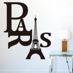 Paris Eiffel Torn Citat Vägg Klistermärken Dekorationer 8186 Diy Hem Dekaler Vil Konst Rum Mural Posters