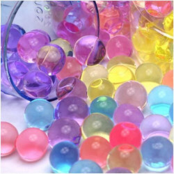 100pcs 1012mm Pärla Form Mjuk Kristall Jord Lera Barn Leksak Växa Vatten Bollar Hydrogel Gel Vatten