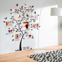 Zy6031 Stor Storlek Familj Foto Ram Träd Vägg Sticker Klistermärken Hem Dekor Levande Rum Sovrum Dekaler