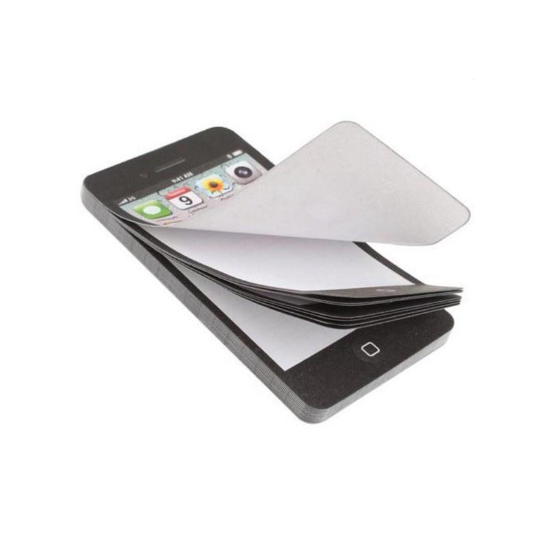 Klibbig Posta Det Notera Papper Cell Telefon Formad Sticker