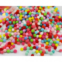 7mm Blandad Färger Pompom Diy Hantverk 500pcs Massa 22010017 7hs500