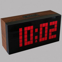 Stor Led Snooze Larm Klocka Barn Led Klocka Show Termometer Datum Nedräkning Vakna Upp Ljus Klocka Med
