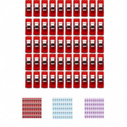 Kvalificerad 50 Pcs Hushållning Clips Klar Sömnad Hantverk Täcke Bindande Plast Clips Klämmor Packa