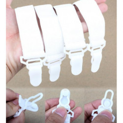 Hus Säng Ark Fasteners Elastisk Gripdon Klämma Hållare 4 St