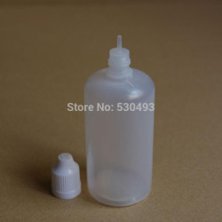 Pe 100ml Plast Dropper Flaska Med Barnsäker Keps Och Lång Tunn Tips E Flytande Plast Flaskor 100ml