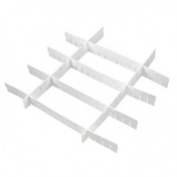 Tbest I Aliexess6x Vit Plast Diy Rutnät Låda Delare Lagring Klassificera Delområde Arrangör Hem