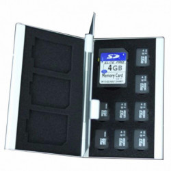 Metall Aluminium K Micro Sd Tf Mmc Minne Kort Lagring Låda Otecter Fall Hållare