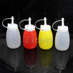 2pc 200ml Plast Sås Olja Vinäger Ketchup Essa Senap Flaska Dispenser