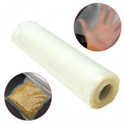 Hållbar 20cmx500cm Vakuum Värme Sealer Mat Färsk Sparare Väska Rolls Mat Lagring Påsar Saran Omslag