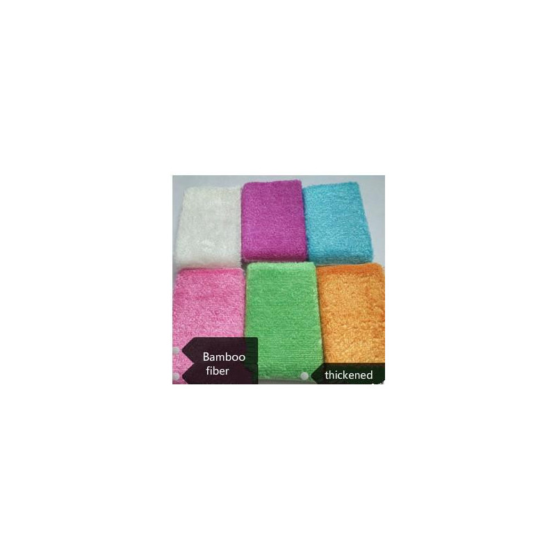 10 St Magi Svamp Med Torka Rena Bambu Fiber Trasa Ej Pinne Olja Merceriserad Sammet Maträtter Rengöring