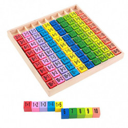 Pedagogisk Leksaker 99 Multiplikation Tabell Matematik Leksak 10 X 10 Figur Blocks Bebis Leksaker Elev
