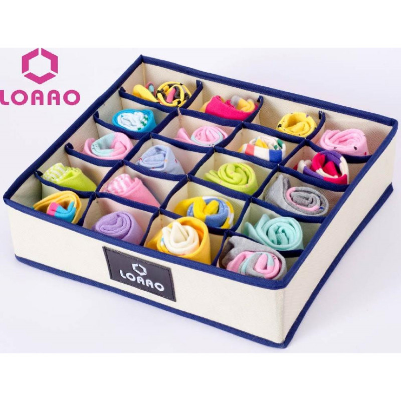 Loaao Lagring Låda Bins Hem Arrangör Lådor Vikbar Strumpor Slipsar Underkläder Låda Mode Lagring