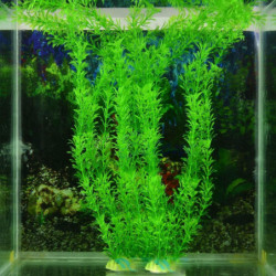 13 Inch Fantastisk Grön Artificiell Plast Gräs Fisk Tank Vatten Växt Akvarium Dekor S127