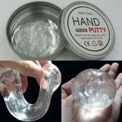Intelligent Model Transparent Studsa Lera Hand Gummi Spackla Magi Playdough I Järn Låda Spela Doh