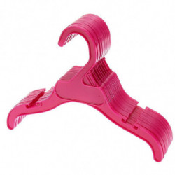 10 St Aktisk Rosa Plast Sällskapsdjur Kläder Galgar Sällskapsdjur Odukter 25 X 9cm