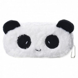 Härlig Söt Multifuctional Tecknad Serie Panda Penna Fall Plysch Stor Penna Väska För Barn Lycklig
