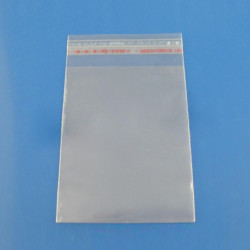 6x11cm 200pcs Klar Plast Påsar Själv Lim Täta Smycken Paket Väska
