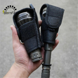 Stor Huvud 12 5cm Holster Hållare Fall Påse För Led Ficklampa För Jm26 Tc500 Ficklampa Taktisk Fackla