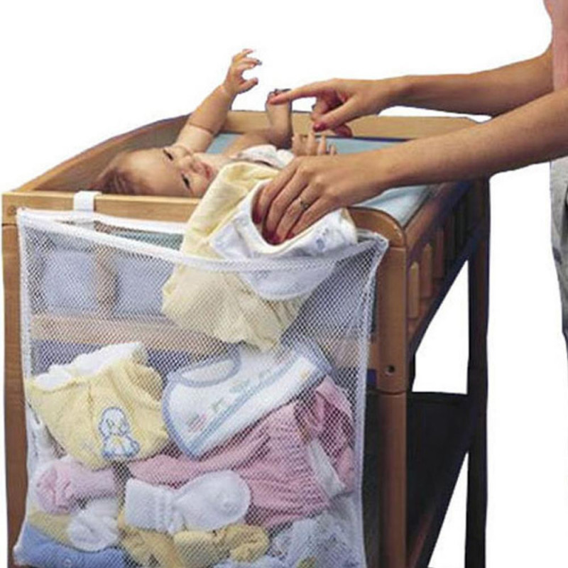 48 X 60cm Multipurpose Bebis Smutsig Kläder Väska Säng Hem Stor Hängande Lagring Väska