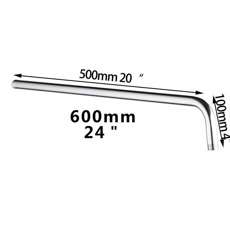 Epak Hallå 60cm Lång Rost Stål Dusch Ärm 562260 För Dusch Huvud Dusch Hållare Vägg Montera Dusch