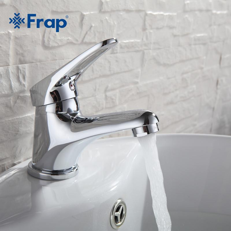 Frap Mini Sgg Elegant Badrum Handfat Kran Mässing Fartyg Sjunka Vatten Knacka Mixer Krom Avsluta F1013