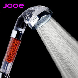 Jooe Ducha Spa Dusch Huvud Hög Tryck Vatten Sparande Dusch Filtrera Krom Pläterade Runda Hand Duschhuvud