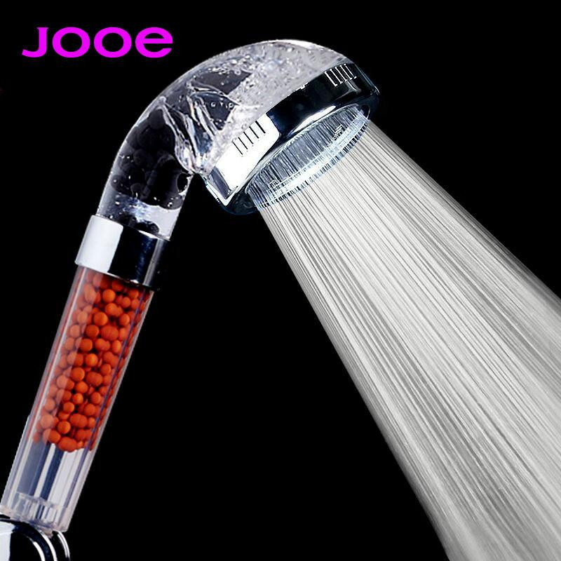 Jooe Ducha Spa Dusch Huvud Hög Tryck Vatten Sparande Dusch Filtrera Krom Pläterade Runda Hand Duschhuvud