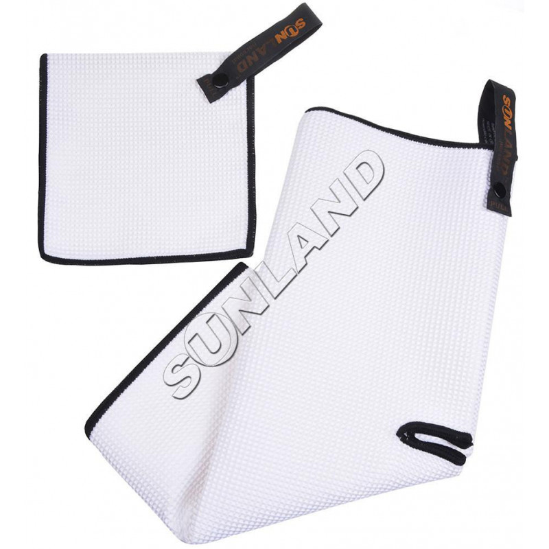 Sunland Microfiber Djup Våffla Väva Golf Handdukar Med Golf Bollar Handduk