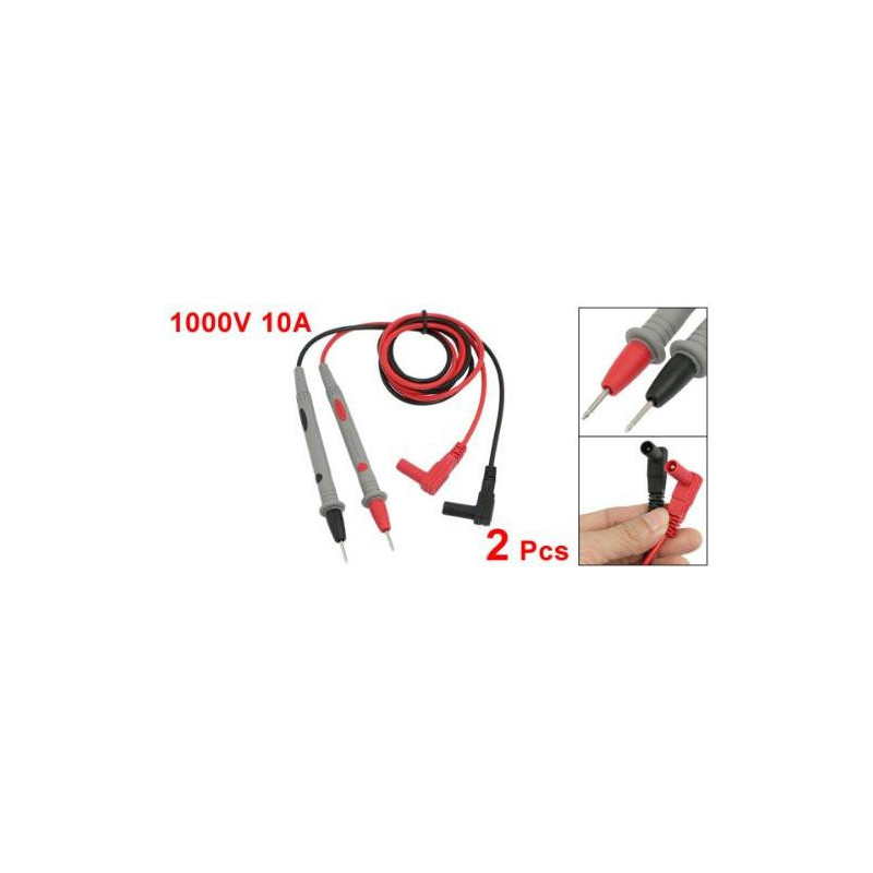 2 St Universell Sond Testa Leads Kabel För Digital Multimeter Meter 1000v 10a