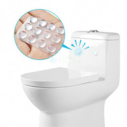 Annorlunda Is 24pcs Själv Lim Transparent Closestool Omslag Skåp Anti Kollision Kolloid Hem Badrum