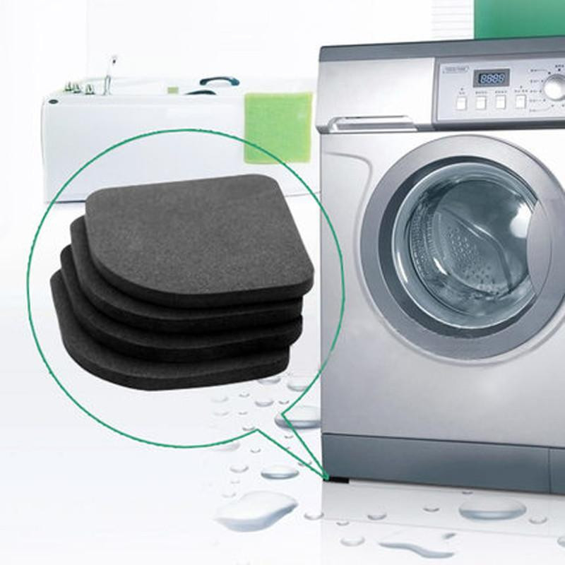 Tvättning Maskin Chock Dynor Halk Mattor Kylskåp Antivibrations Vaddera 4pack Uppsättning Kvalitet
