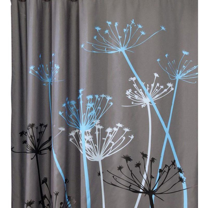 Modern Peva Multicolor Maskros Mönster 3d Vattentät Polyester Dusch Gardin Badrum Rideau De Sköljning