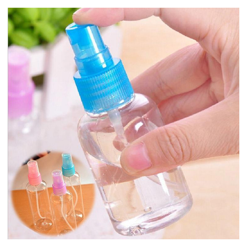 Färg Skicka Slumpvis 1 X 100ml Resa Transparent Små Tömma Plast Parfym Atomizer Say Flaska