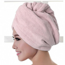 Kvalificerad Microfiber Bad Handduk Hår Torr Hatt Keps Snabbt Torkning Lady Bad Verktyg Dec31