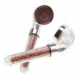 D1u Munstycke Sinkler Suta Filtrera Transparent Handheld Vattenbesparande Bad Dusch Huvud