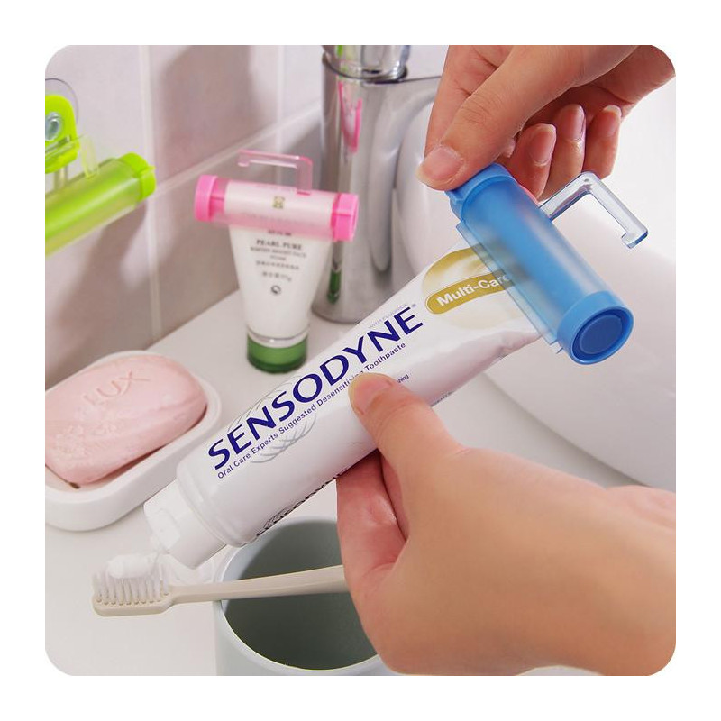 1 St Magmuskler Söt Rullande Essnings Tandkräm Dispenser Rör Partner Hängande Hållare Distributeur