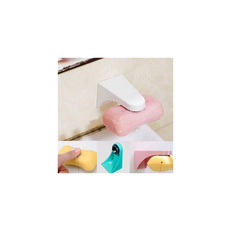 Magnetisk Tvål Hållare Dispenser Kök Badrum Dusch Lim Vägg Bilaga Tvål Maträtter 03