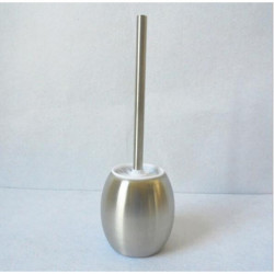 1set Bärbar Rost Stål Toalett Borsta Scrubber Singlepole Rengöringsmedel Rakt Rena Borsta Badrum Tillbehör