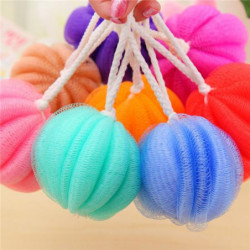 Mode Pumpa Formad Lon Exfoliante Bad Boll Svamp Kropp Dusch Borsta Tillbaka Scrubber Kropp Rengöringsmedel
