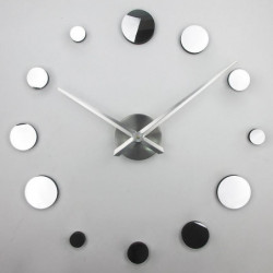 Stor Vägg Klocka Modern Design Tyst 3d Vägg Dekor Klocka 3d Spegel Klockor Vägg Klocka Reloj De Pared