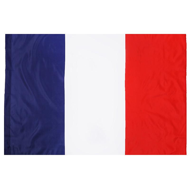 Fötter Stor Polyester Franska Flagga De Frankrike Nationell Flaggor Hem Dekor