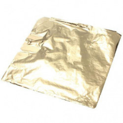100 Ark Imitation Guld Koppar Blad 14 X 14 Centimeter Hantverk För Förgyllning Konst Arbete Diy