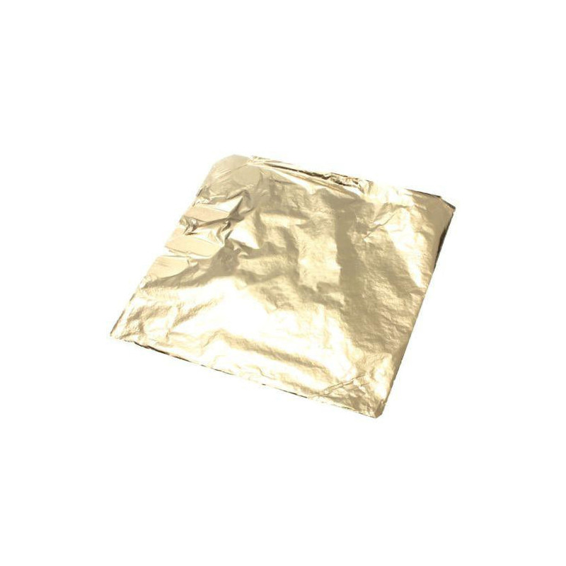 100 Ark Imitation Guld Koppar Blad 14 X 14 Centimeter Hantverk För Förgyllning Konst Arbete Diy