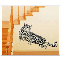 Avtagbar Leopard Tiger Vägg Sticker Diy Vil Konst Citat Dekal Barn Rum Djur Dekor